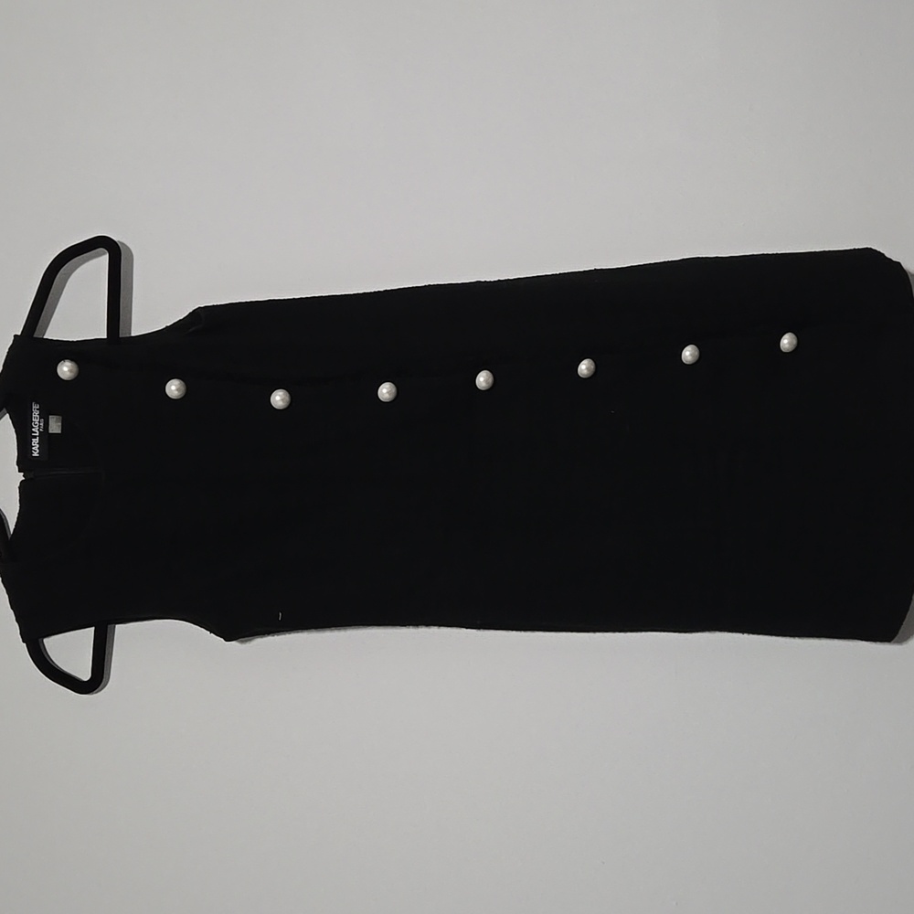 Karl Lagerfeld Paris Black Tweed Mini Dress